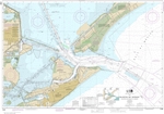 NOAA Chart 11324. Nautical Chart of Galveston Bay Entrance Galveston and Texas City Harbors - Gulf Coast. NOAA charts portray water depths, coastlines, dangers, aids to navigation, landmarks, bottom characteristics and other features, as well as regulator