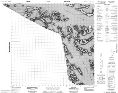 114O15 - MOUNT AYLESWORTH - Topographic Map