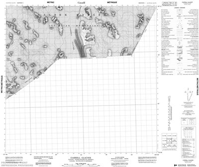 114P02 - CARROLL GLACIER - Topographic Map