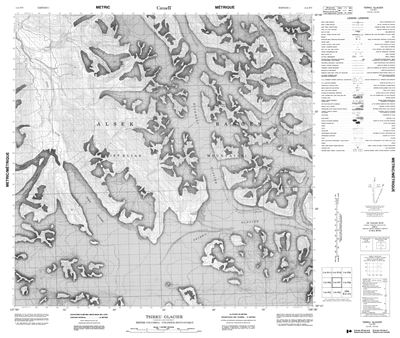 114P07 - TSIRKU GLACIER - Topographic Map