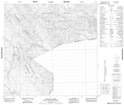 114P09 - KELSALL RIVER - Topographic Map