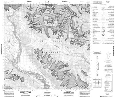 114P12 - TATS LAKE - Topographic Map