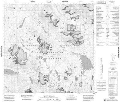 114P16 - MOUNT KELSALL - Topographic Map
