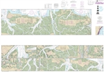 NOAA Chart 11507. Nautical Chart of Intracoastal Waterway Beaufort River to St Simons Sound - East Coast USA. NOAA charts portray water depths, coastlines, dangers, aids to navigation, landmarks, bottom characteristics and other features, as well as regul