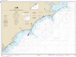 NOAA Chart 11520. Nautical Chart of Cape Hatteras to Charleston - East Coast USA. NOAA charts portray water depths, coastlines, dangers, aids to navigation, landmarks, bottom characteristics and other features, as well as regulatory, tide, and other infor