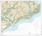 NOAA Chart 11522. Nautical Chart of Stono and North Edisto Rivers - East Coast USA. NOAA charts portray water depths, coastlines, dangers, aids to navigation, landmarks, bottom characteristics and other features, as well as regulatory, tide, and other inf