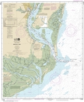 NOAA Chart 11532. Nautical Chart of Winyah Bay - East Coast USA. NOAA charts portray water depths, coastlines, dangers, aids to navigation, landmarks, bottom characteristics and other features, as well as regulatory, tide, and other information. They cont