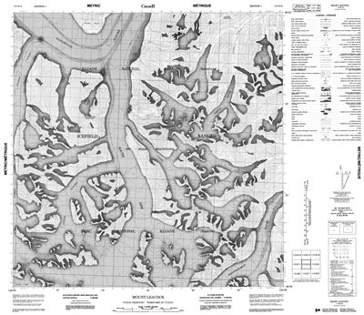 115B10 - MOUNT LEACOCK - Topographic Map