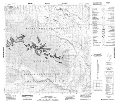 115B16 - JARVIS RIVER - Topographic Map