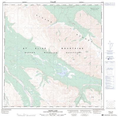 115F09 - TEPEE LAKE - Topographic Map