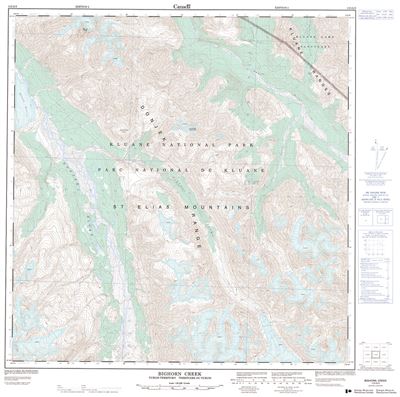 115G03 - BIGHORN CREEK - Topographic Map