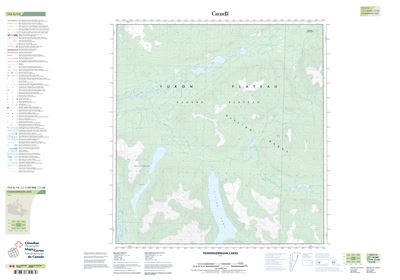 115G14 - TOSHINGERMANN LAKES - Topographic Map