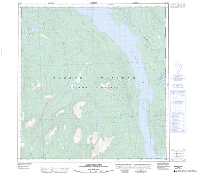 115H06 - AISHIHIK LAKE - Topographic Map