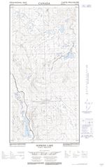 115H07W - HOPKINS LAKE - Topographic Map
