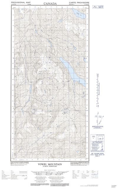 115H08W - MOUNT VOWLES - Topographic Map