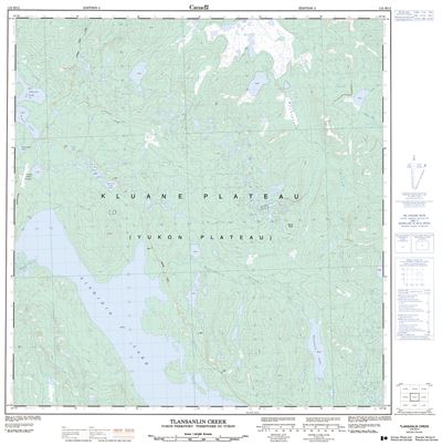 115H11 - TLANSANLIN CREEK - Topographic Map