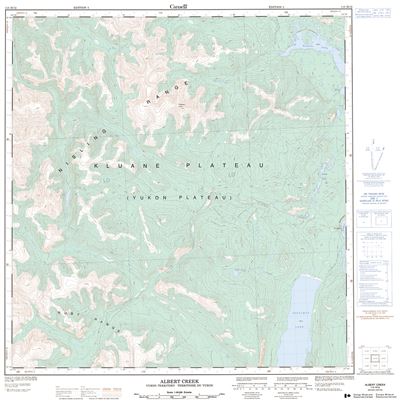 115H12 - ALBERT CREEK - Topographic Map