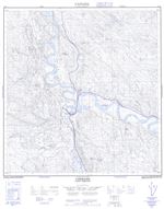 115I01 - CARMACKS - Topographic Map