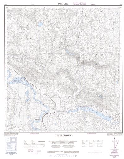 115I08 - YUKON CROSSING - Topographic Map