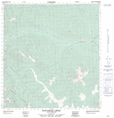 115I12 - WOLVERINE CREEK - Topographic Map