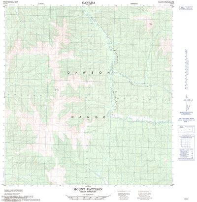 115J07 - MOUNT PATTISON - Topographic Map