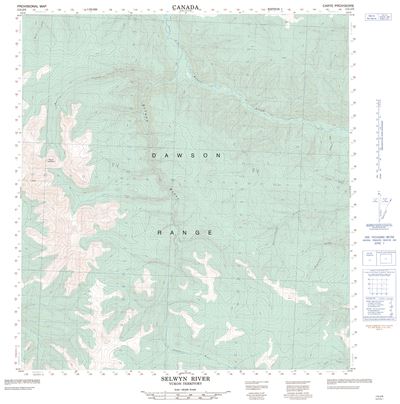 115J09 - SELWYN RIVER - Topographic Map