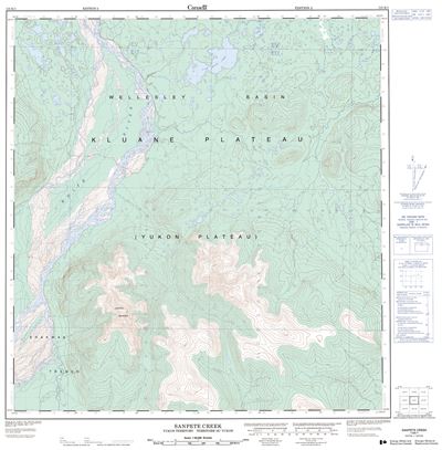 115K01 - SANPETE CREEK - Topographic Map