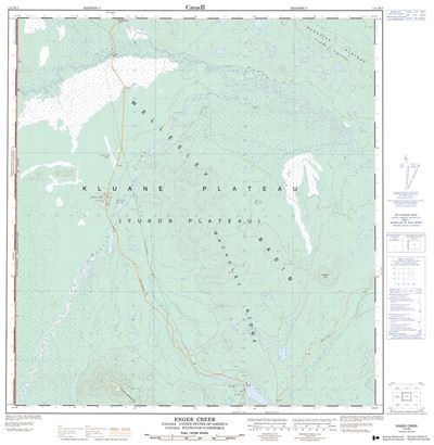 115K07 - ENGER CREEK - Topographic Map