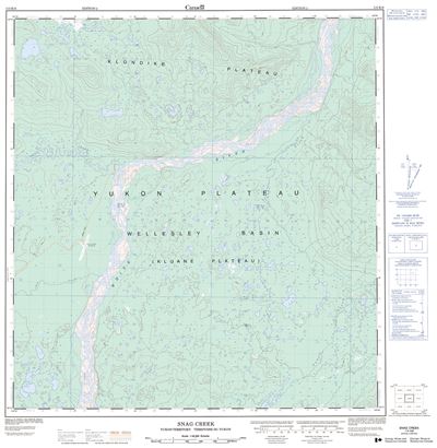 115K08 - SNAG CREEK - Topographic Map