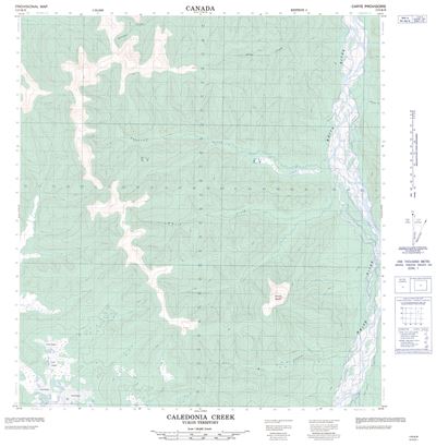 115K09 - CALEDONIA CREEK - Topographic Map