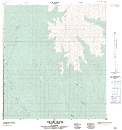 115N10 - BORDEN CREEK - Topographic Map
