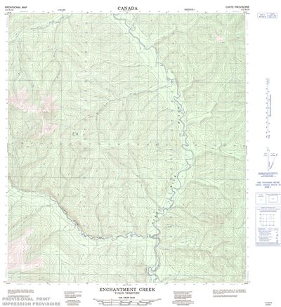 115N16 - ENCHANTMENT CREEK - Topographic Map