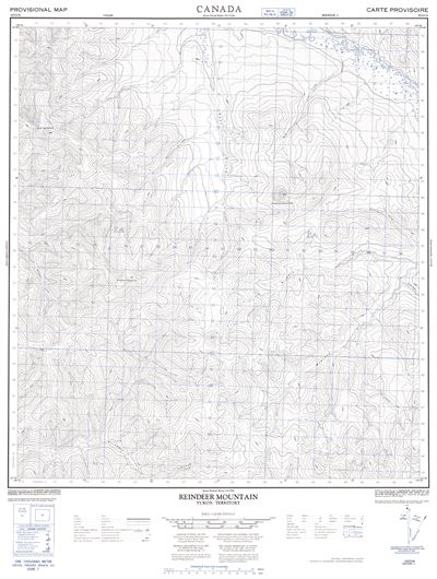 115O11 - REINDEER MOUNTAIN - Topographic Map