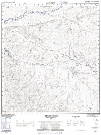 115O16 - MEDRICK CREEK - Topographic Map