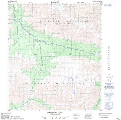 116A07 - DAVIDSON PASS - Topographic Map