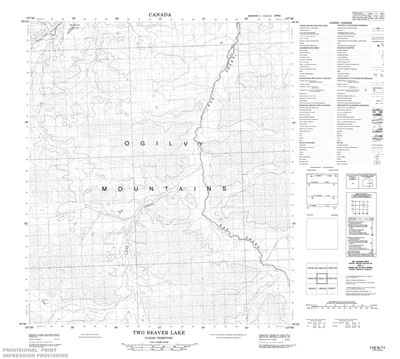 116A11 - TWO BEAVER LAKE - Topographic Map