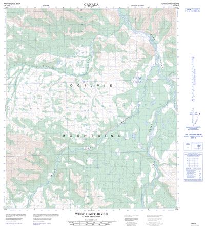 116A14 - WEST HART RIVER - Topographic Map