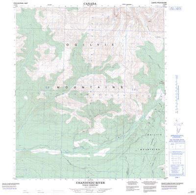 116B06 - CHANDINDU RIVER - Topographic Map