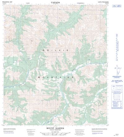 116B12 - MOUNT HARPER - Topographic Map