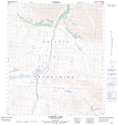 116B16 - LOMOND LAKE - Topographic Map