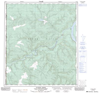 116C07 - CLINTON CREEK - Topographic Map