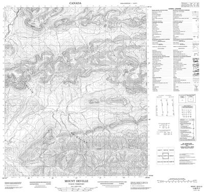 116F01 - MOUNT DEVILLE - Topographic Map