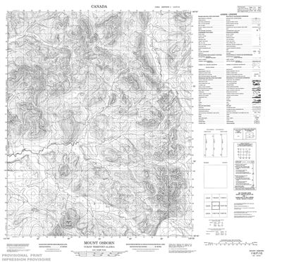 116F15 - MOUNT OSBORNE - Topographic Map