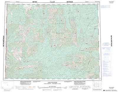 116G - OGILVIE RIVER - Topographic Map