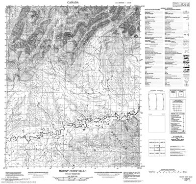 116G06 - MOUNT CHIEF ISAAC - Topographic Map