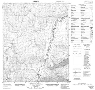 116G09 - CHURCHWARD HILL - Topographic Map