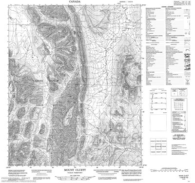 116G10 - MOUNT CLUETT - Topographic Map