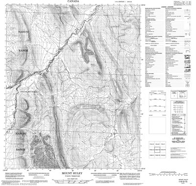 116G15 - MOUNT HULEY - Topographic Map