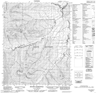 116G16 - MOUNT HARBOTTLE - Topographic Map