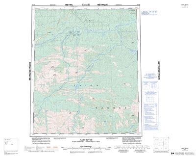 116H - HART RIVER - Topographic Map